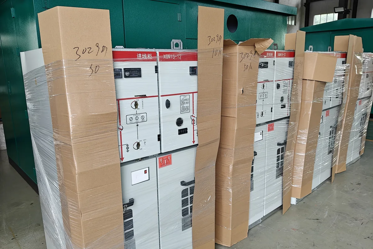 Electrical equipment protected for delivery