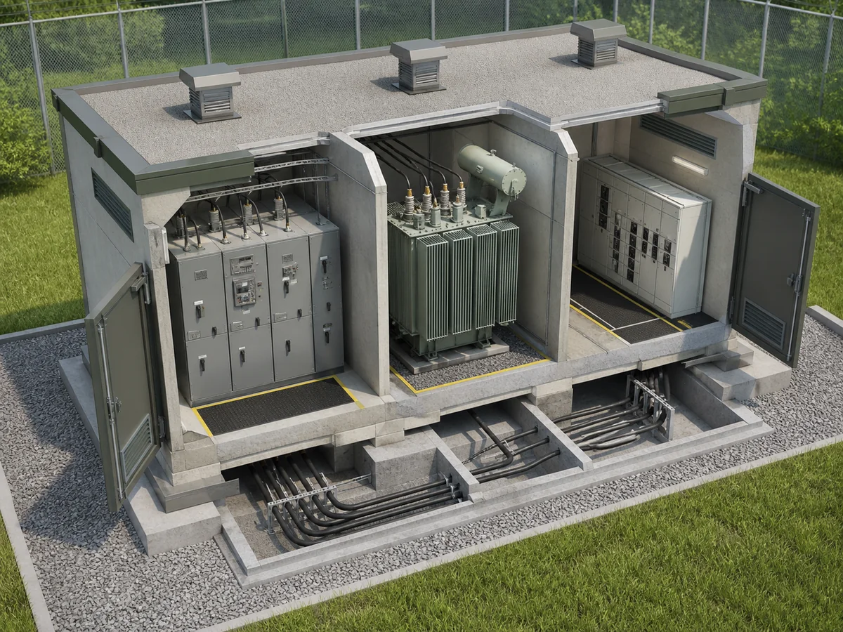 Compact Substation Layout: Design Before Packaging related equipment