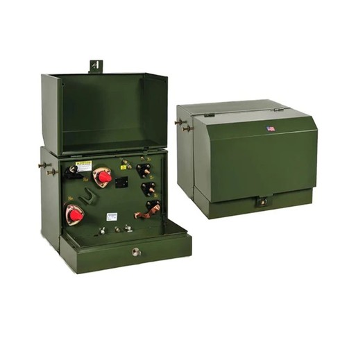 Single-Phase Pole-Mounted Transformer Product Sheet technical illustration