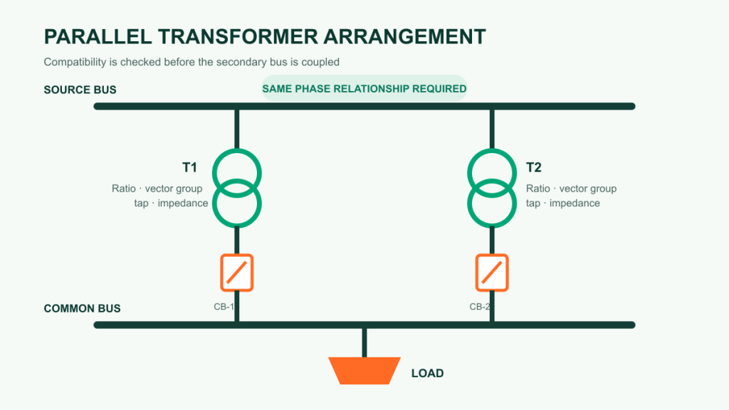 Transformer Parallel Operation: Ratio, Vector Group and Impedance Requirements
